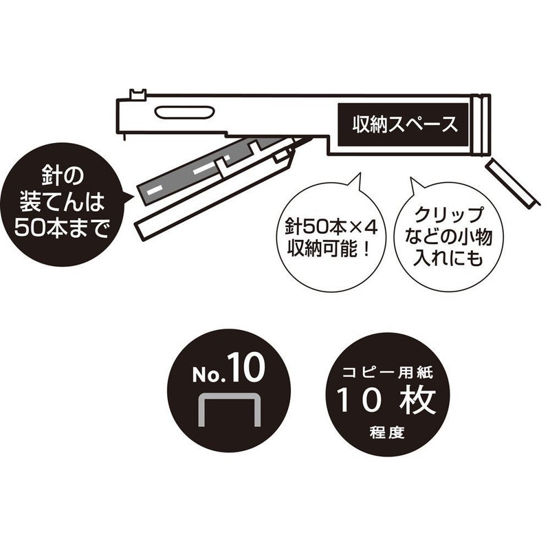 Sunstar Pen Type Stapler Stickyle, Navy Blue (S4763238) - Image 4